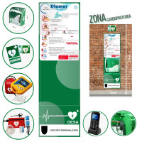 Zona Cardioprotegida Saver One D AIVIA.NET + GSM 112